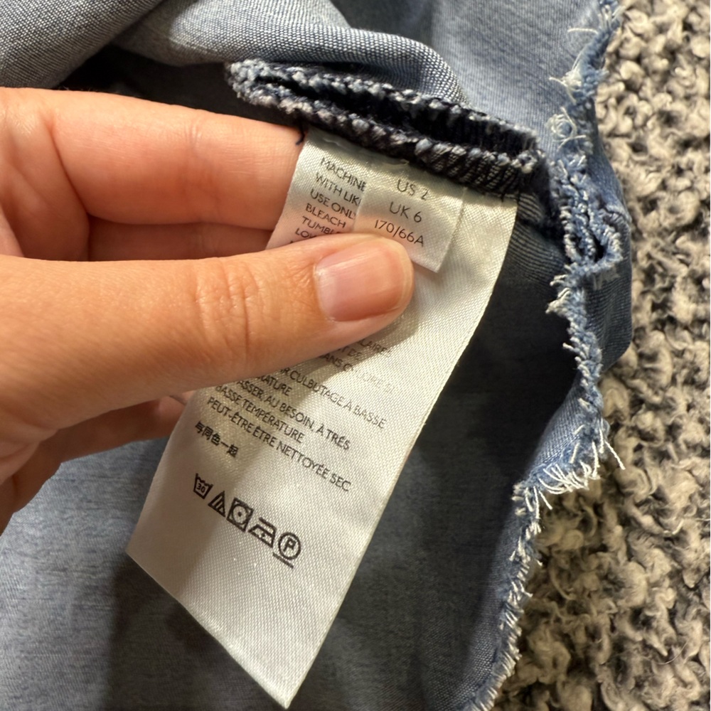 We The Free Highlands Denim Mini Skirt - Picture 3 of 7